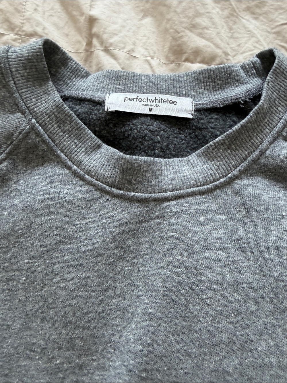 perfectwhitetee Women's Crewneck Sweatshirt in Heather Gray